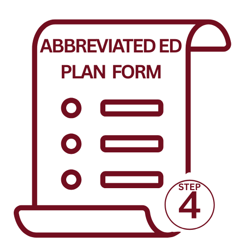 Abbreviated Ed Plan Form