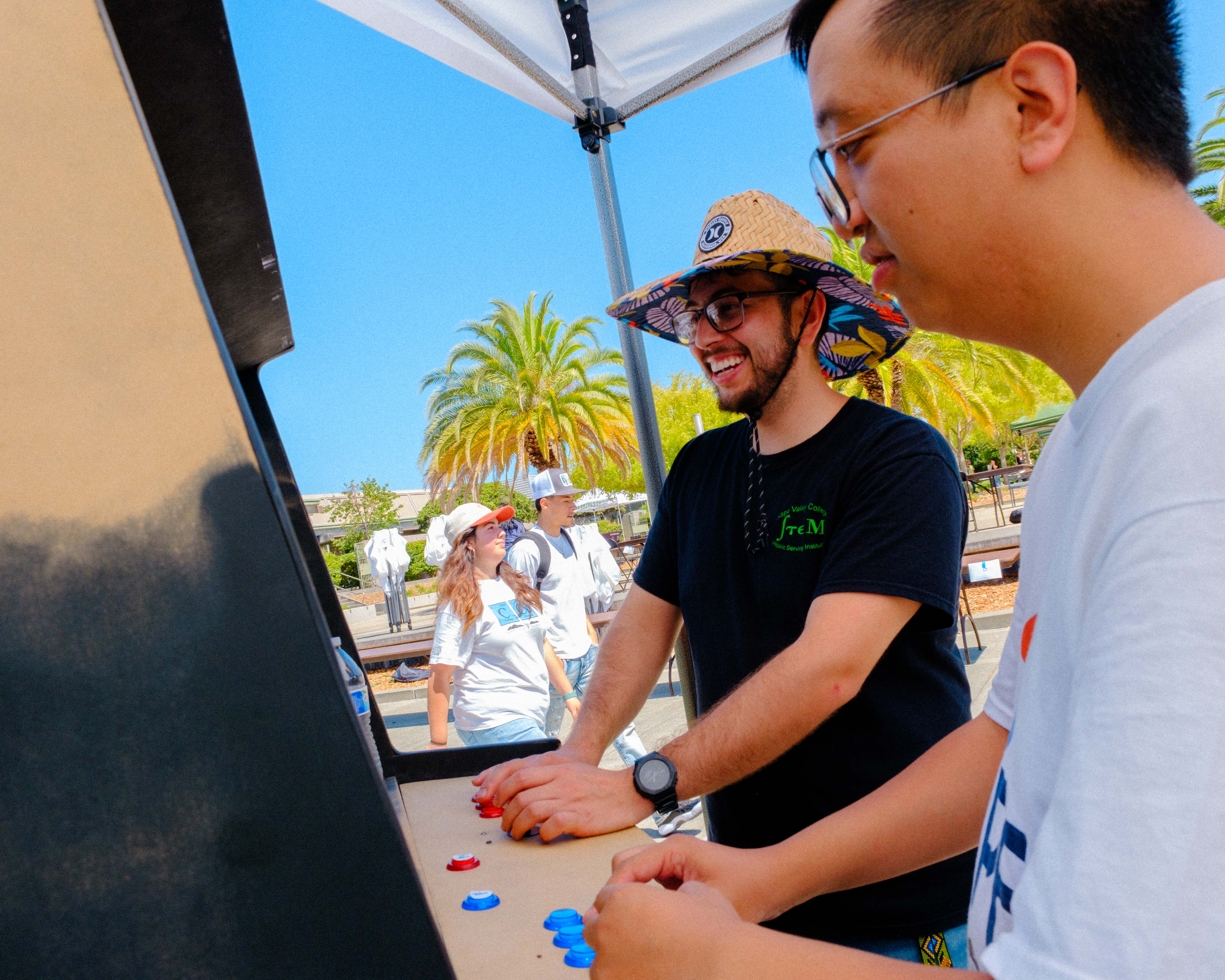 Students engaging in welcome week activities