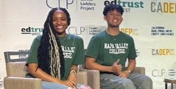 female and male high school students