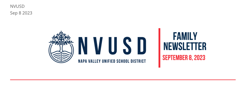 NVUSD newsletter masthead